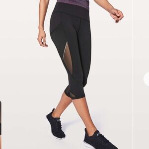 Lululemon Fast As Light Crop 19" Sz 4